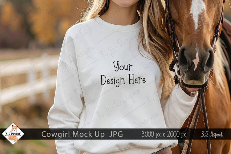 Cowgirl Mock Up Photo JPG | Background