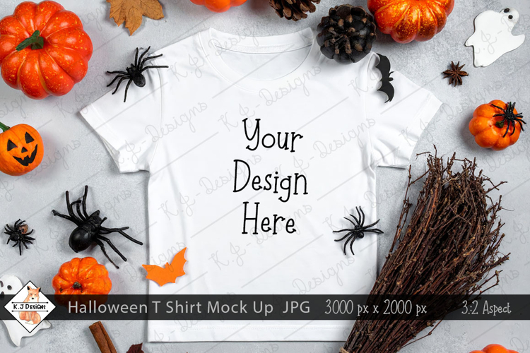 Halloween T Shirt Mockup Photo JPG | Background