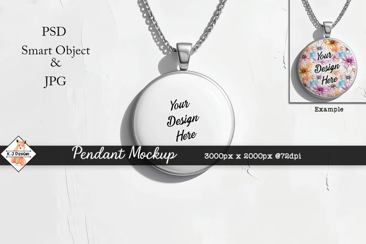 Pendant Mockup | PSD Smart Object