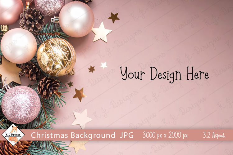 Christmas Baubles #3 Background Photo JPG