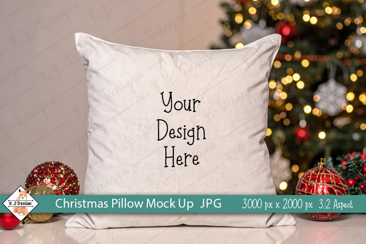 Christmas Pillow #3 Mockup Photo JPG | Background
