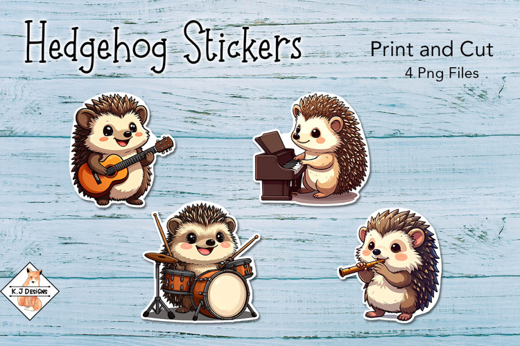 Hedgehog Stickers | Print and Cut