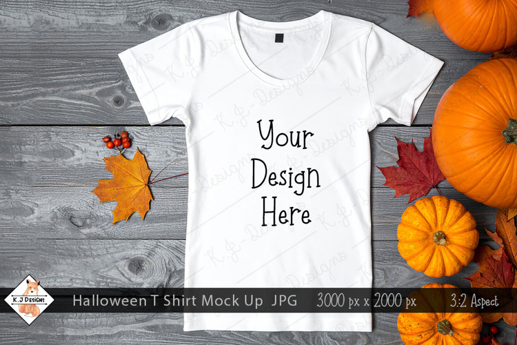 Halloween T Shirt Mockup Photo JPG | Background