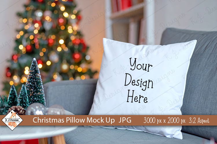 Christmas Pillow #4 Mockup Photo JPG | Background