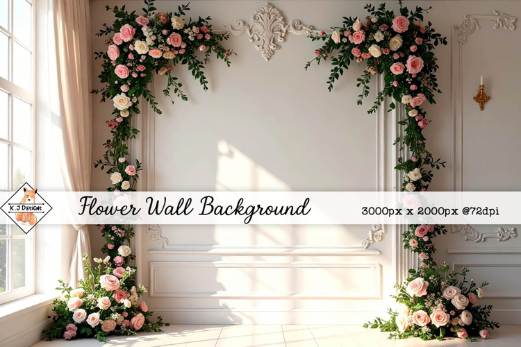 Flower Wall Background | Wedding