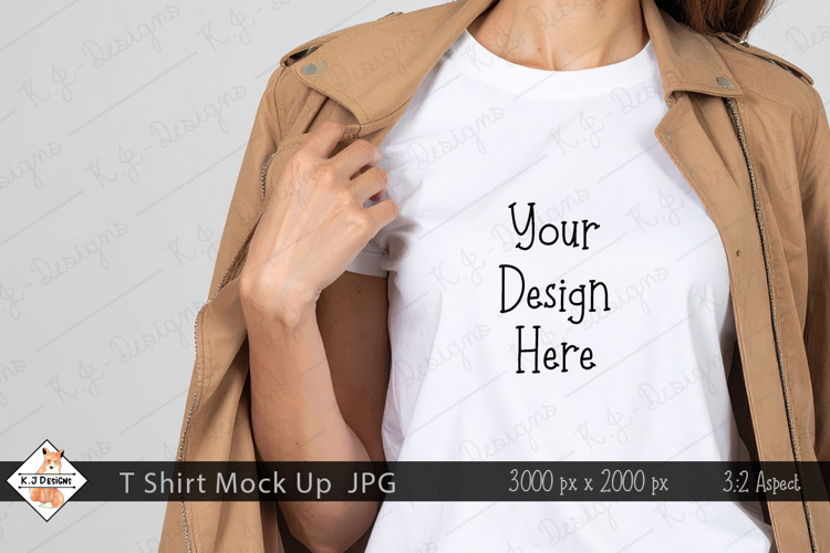 Ladies T Shirt Mockup Photo JPG | Background