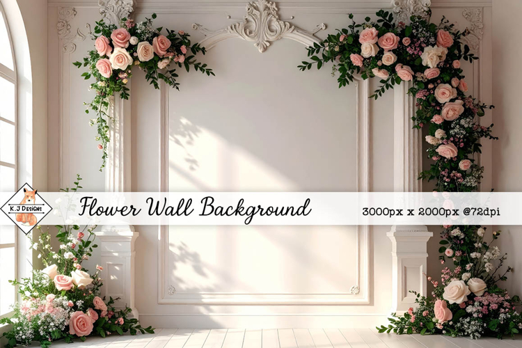 Flower Wall Background | Wedding