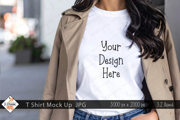 Ladies T Shirt Mockup Photo JPG | Background