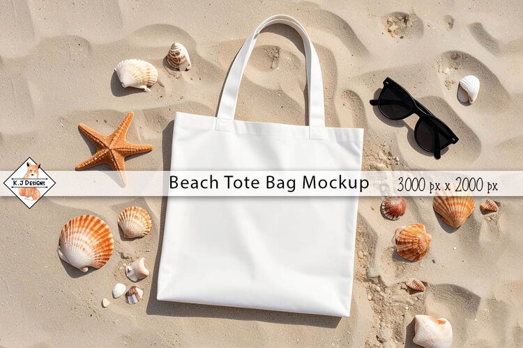 Tote Bag Mockup Photo JPG | Background example image 1
