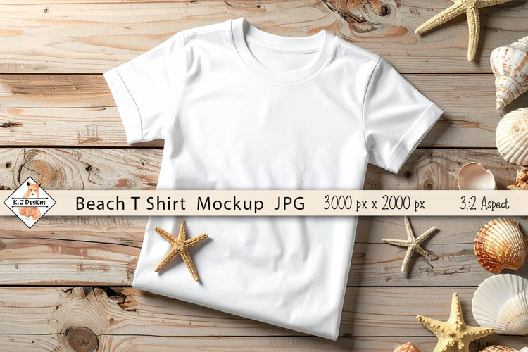 Beach T Shirt Mockup jpg