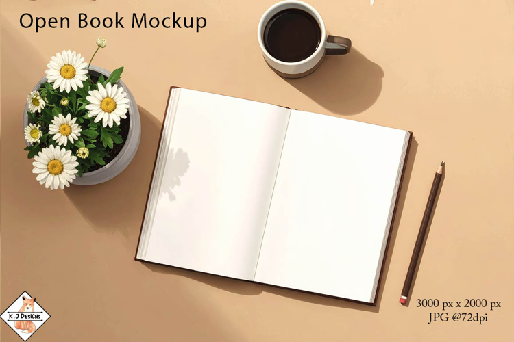 Open White Book Mockup JPG