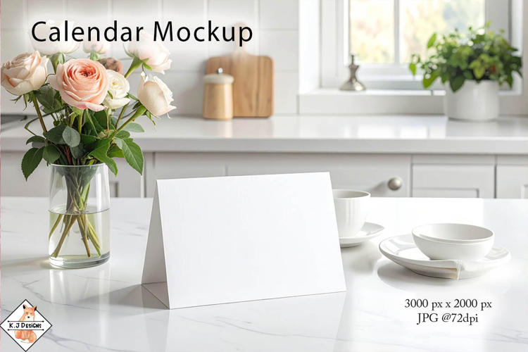 Calendar mockup photo JPG