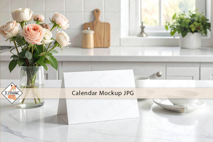 Calendar mockup photo JPG