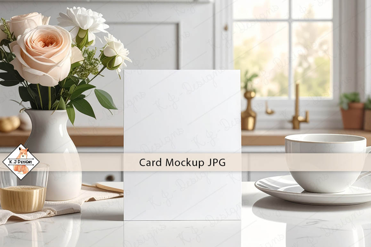 Card mockup photo JPG