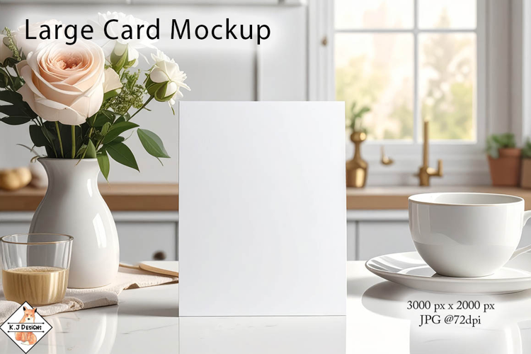 Card mockup photo JPG