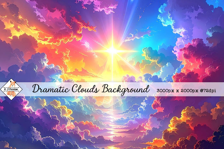 Dramatic Cloud Background jpg