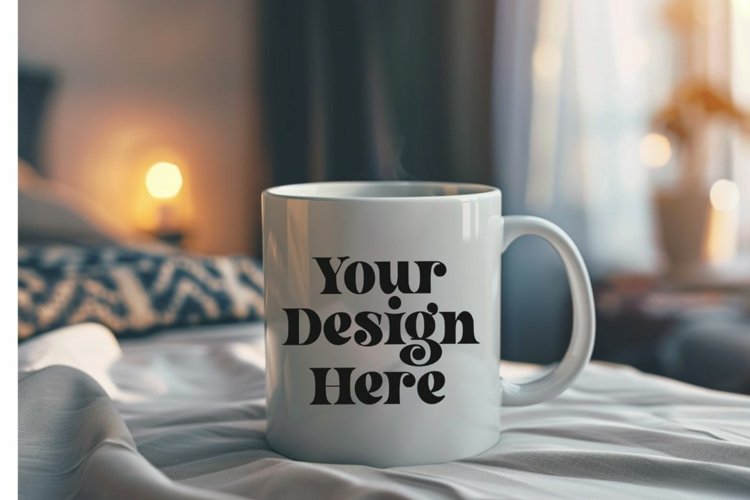 Coffee Mug Mockup Placed On A Garden example image 1