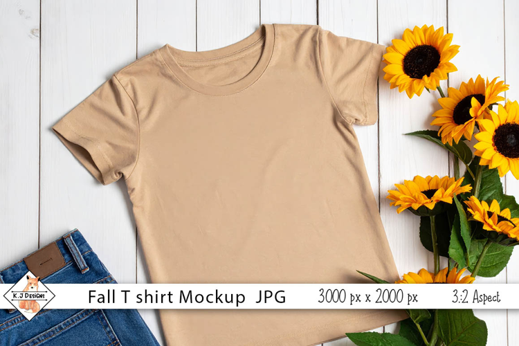 Fall T Shirt Mock Up Photo JPG | Background
