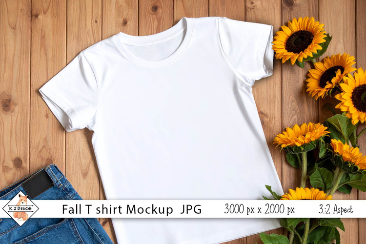 Fall T Shirt Mock Up Photo JPG | Background