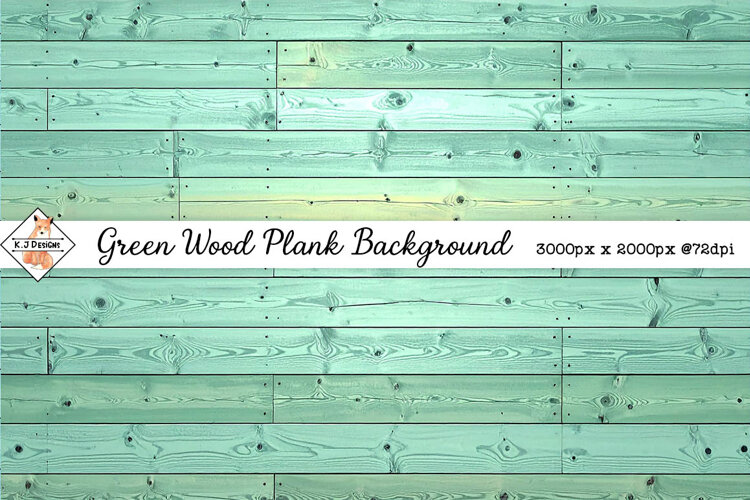 Green Wood Plank Texture Background jpg example image 1