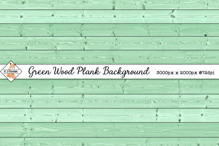 Green Wood Plank Texture Background jpg example image 1