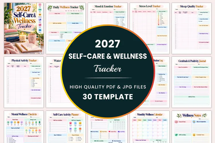 2027 Self-Care & Wellness Tracker