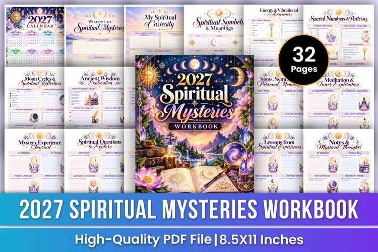 2027 Spiritual Mysteries Workbook | Spiritual Curiosity