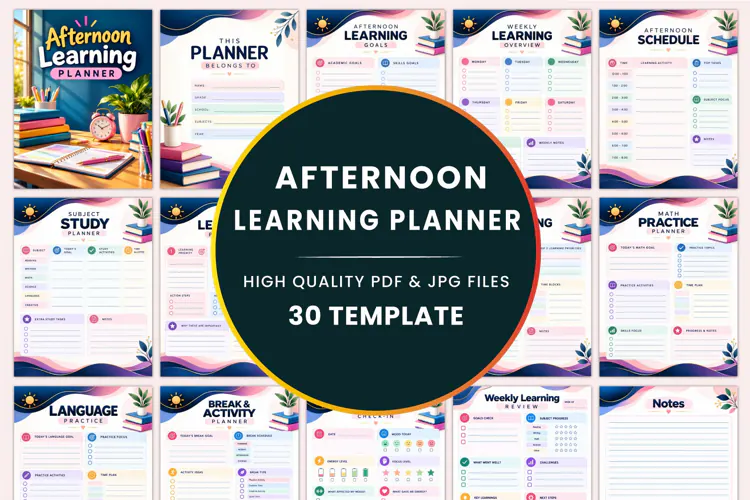 Afternoon Learning Planner Kdp interiors