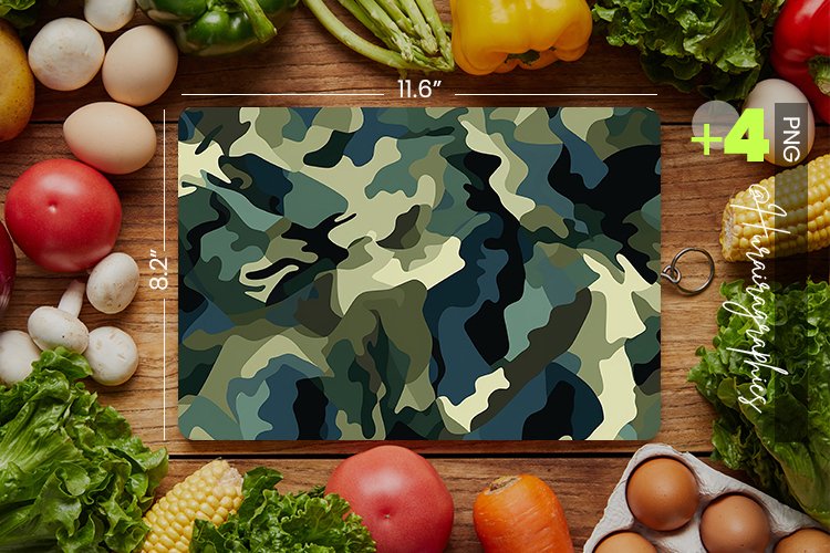 Camouflage Cutting Board Design - 04 Variations