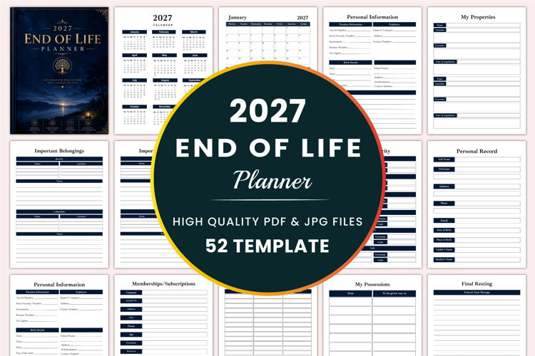 2027 End of Life Planner Kdp interiors