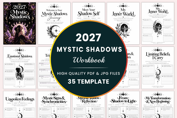 2027 Mystic Shadows Workbook Kdp example image 1