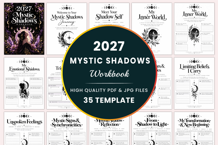 2027 Mystic Shadows Workbook Kdp