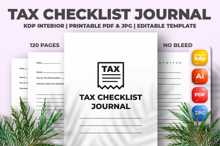 Tax Checklist Journal KDP Interior