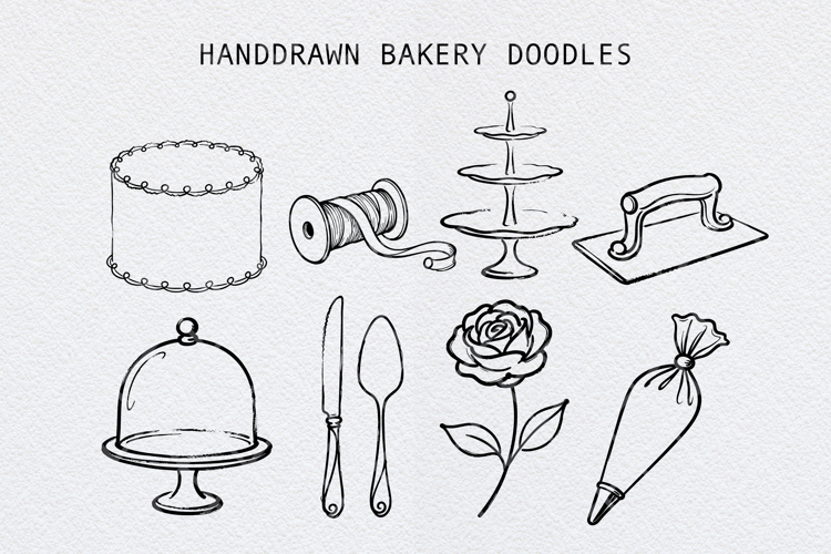 Hand Drawn Bakery Shop Illustration