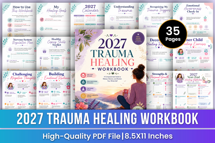 2027 Trauma Healing Workbook | Emotional Recovery