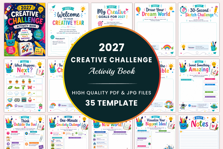 2027 Creative Challenge Activity Book kdp