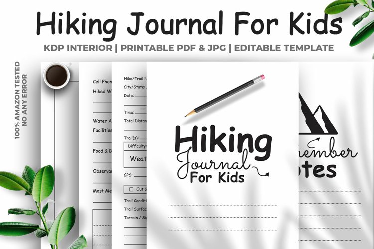 Hiking Journal For Kids KDP Interior
