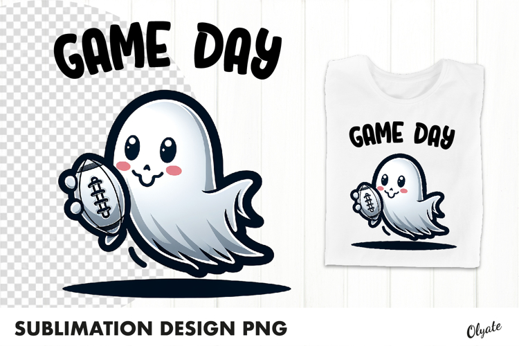 Sports Ghost Sublimation. Halloween Sublimation PNG