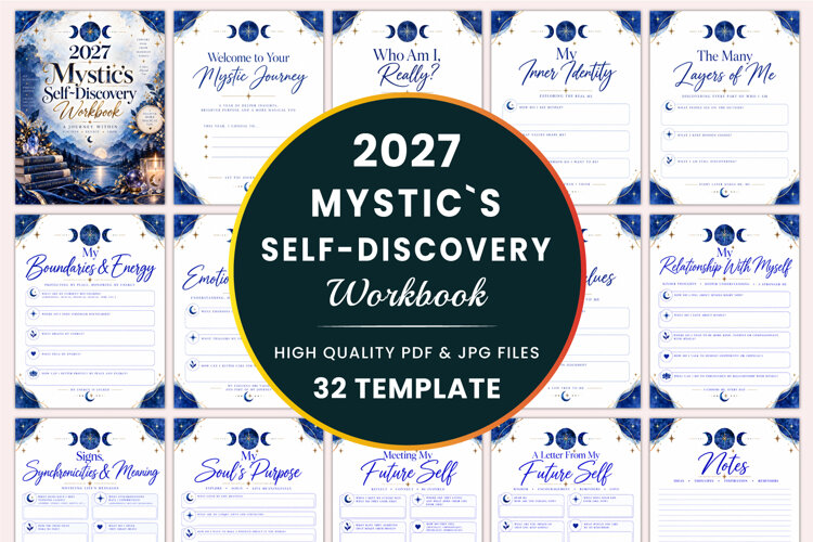 2027 Mystic’s Self-Discovery Workbook Kdp example image 1