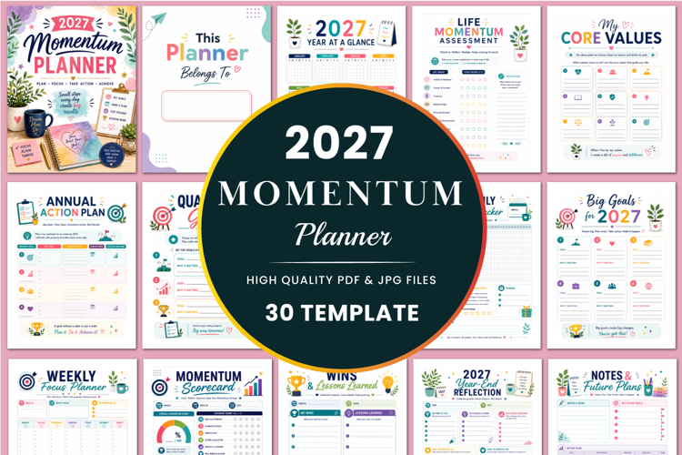 2027 Momentum Planner Kdp interiors