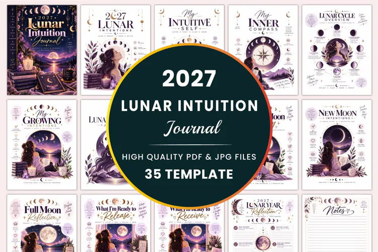 2027 Lunar Intuition Journal Kdp