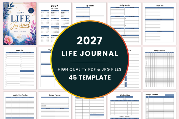 2027 Life Journal Kdp interiors