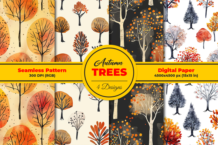 Fall Trees Clipart Image 2