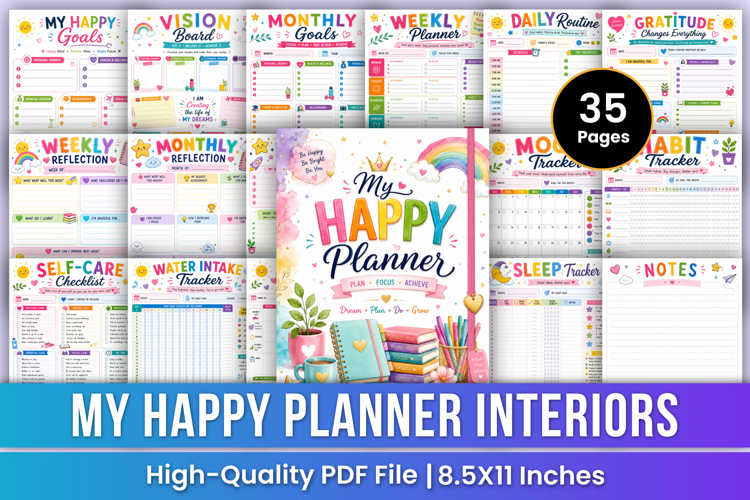 My Happy Planner | Goals & Routine