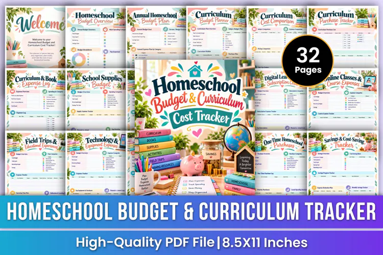 Homeschool Budget & Curriculum Cost Tracker | Homeschool