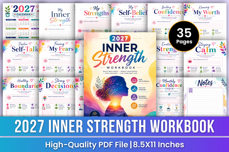 2027 Inner Strength Workbook | Confidence, Resilience & Grow