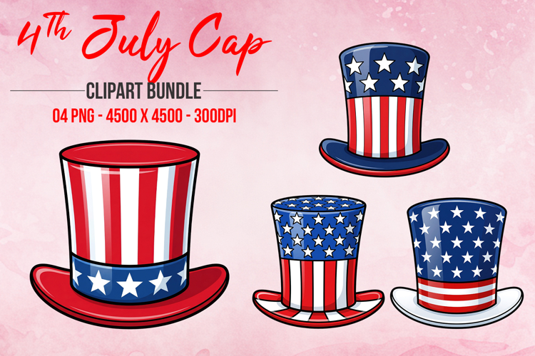 4th July Cap Clipart