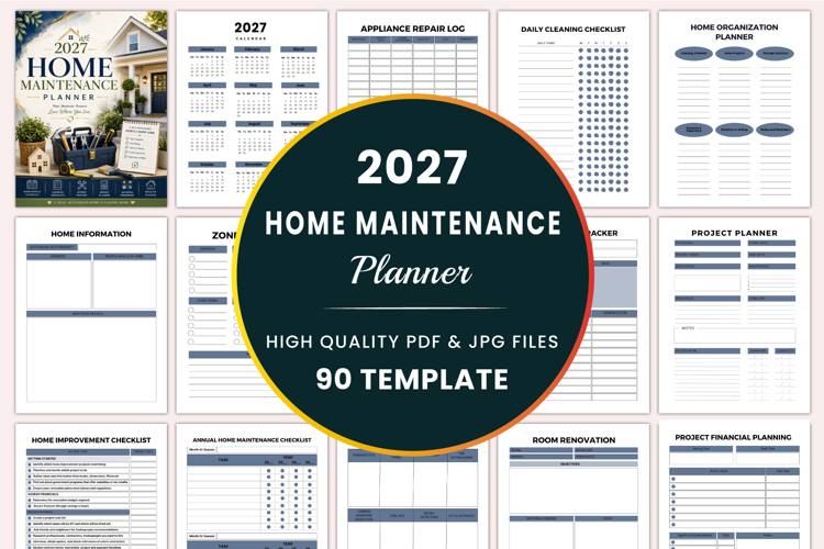 2027 Home Maintenance Planner kdp interiors