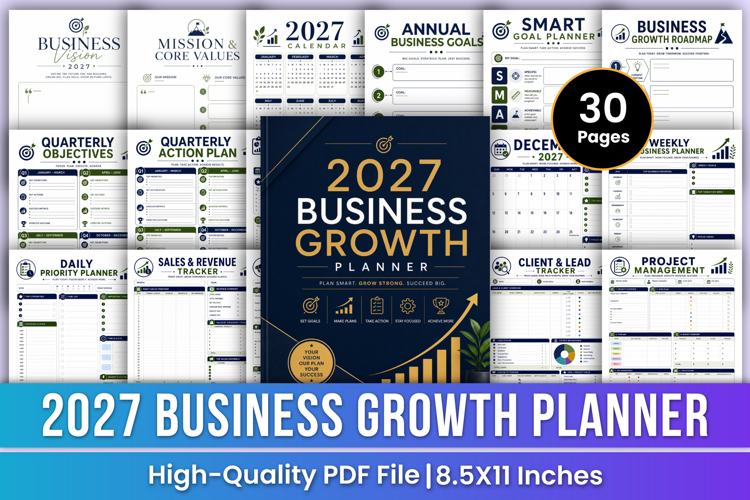 2027 Business Growth Planner | Printable PDF