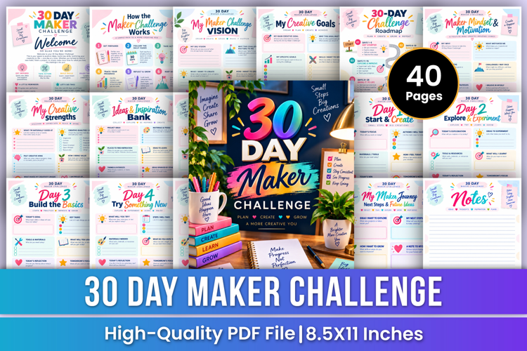 30 Day Maker Challenge | Creativity, Project Planning